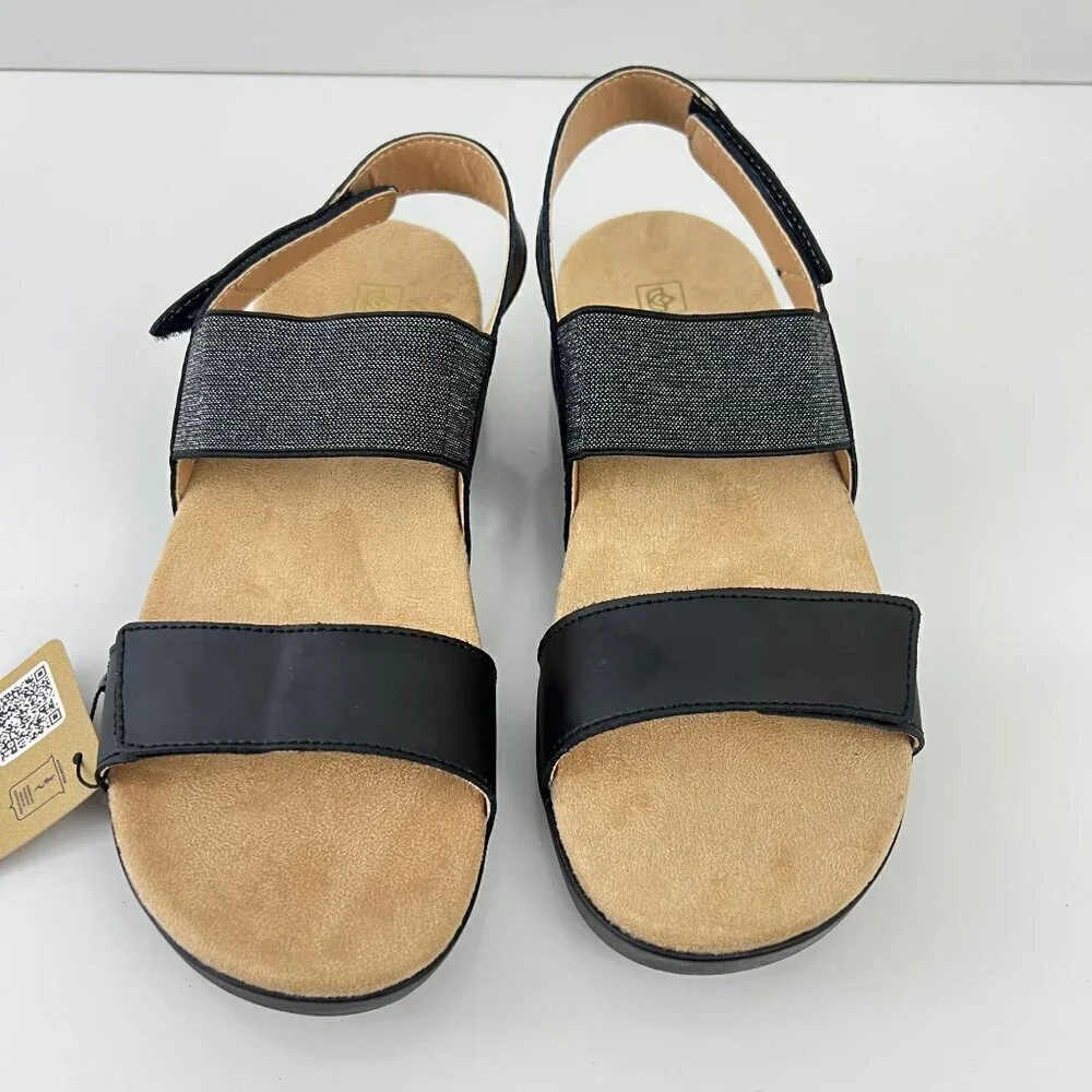 Spenco Womens Sanabel Black Sling-Back Sandals Size 10 M - Picture 9 of 10